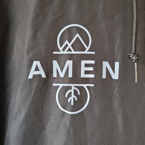 Lord's Prayer Hooded Lightweight Full Zip Windbreaker Unisex XXL - Picture 5 of 15